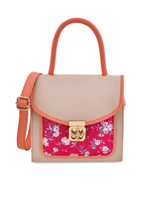 

STELLER Pink Printed Handheld Bag