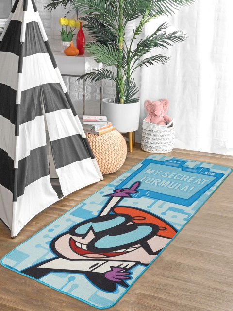 

Saral Home Turquoise Blue & Grey Dexter Laboratory Printed Anti-Skid Yoga Mat