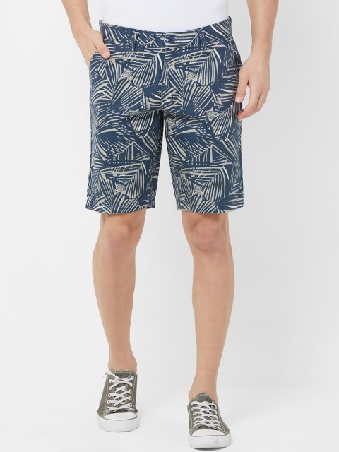 

FiTZ Men Blue Printed Regular Fit Regular Shorts