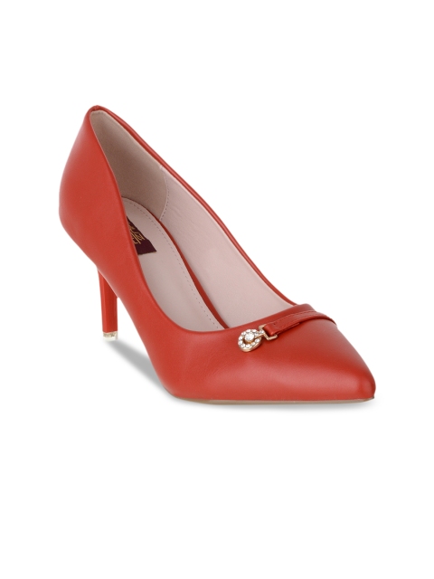 

SHUZ TOUCH Women Red Solid Pumps