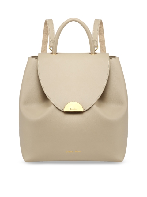 

Diana Korr Women Beige Solid Backpack