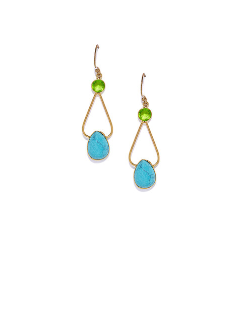 

Bamboo Tree Jewels Green Contemporary Drop Earrings