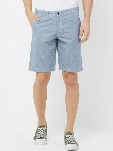 

FiTZ Men Blue Printed Regular Fit Regular Shorts