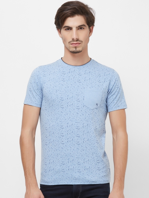 

Killer Men Blue Printed Round Neck T-shirt