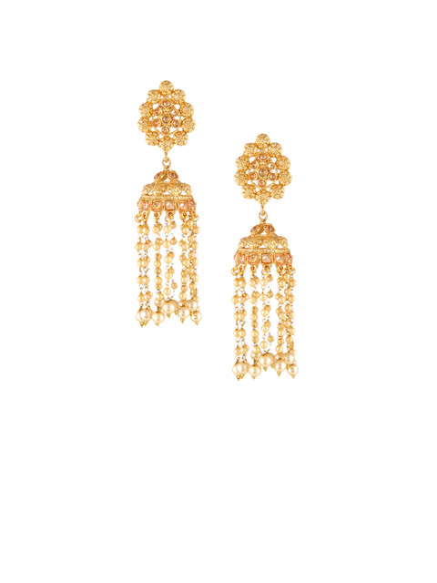 

Adwitiya Gold-Plated Classic Jhumkas