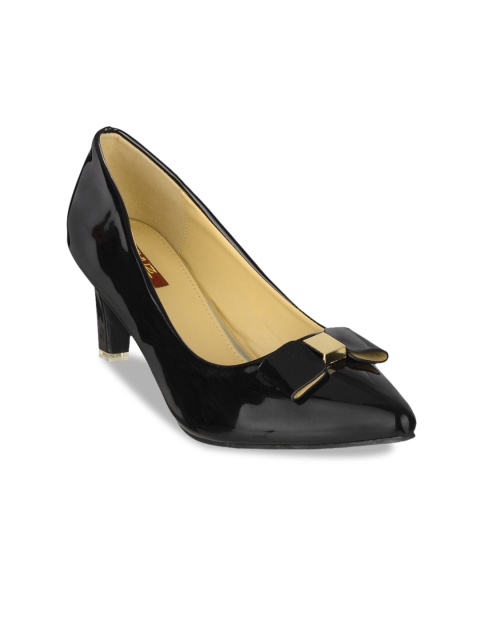 

SHUZ TOUCH Women Black Solid Pumps