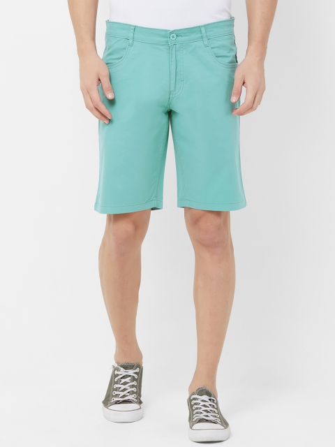 

FiTZ Men Sea Green Solid Regular Fit Regular Shorts