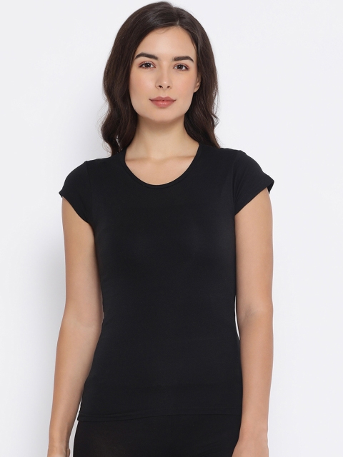 

Macrowoman W-Series Women Black Solid Thermal Top