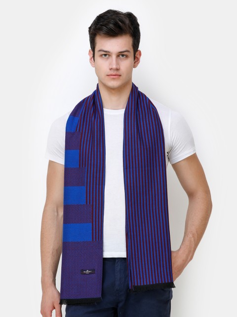 

Alvaro Castagnino Men Blue & Maroon Self-Design Muffler