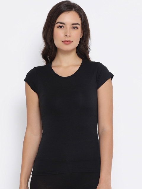 

Macrowoman W-Series Women Black Solid Thermal Top