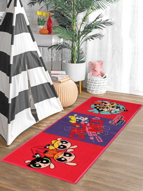 

Saral Home Red & Blue Powerpuff Girls Printed Anti-Skid Runner