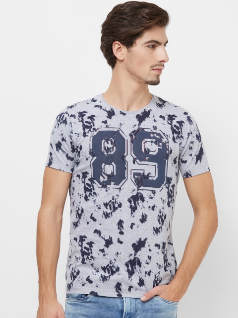 

Killer Men Blue Printed Round Neck T-shirt