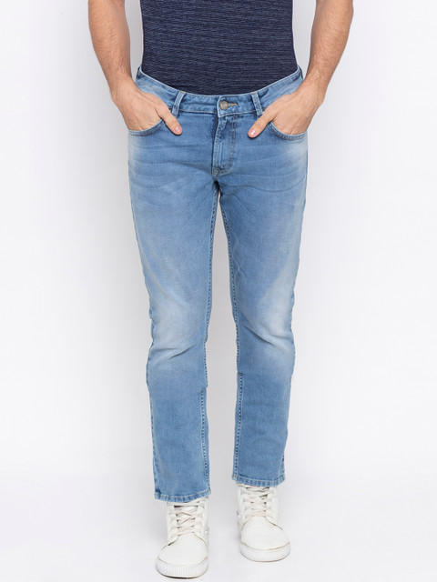 

SPYKAR Men Blue Regular Fit Mid-Rise Clean Look Jeans