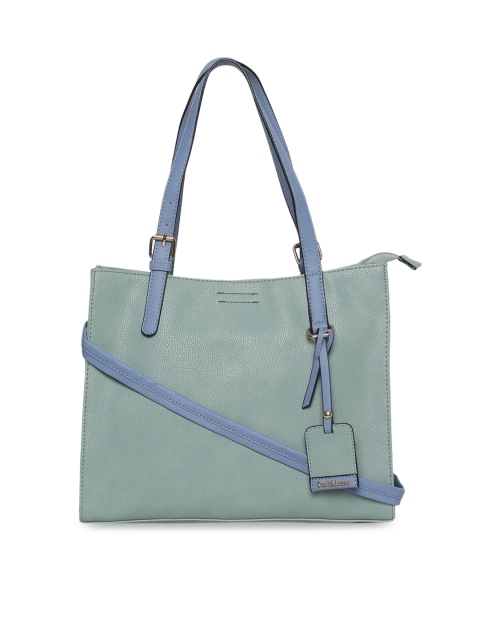 

David Jones Green Solid Handheld Bag