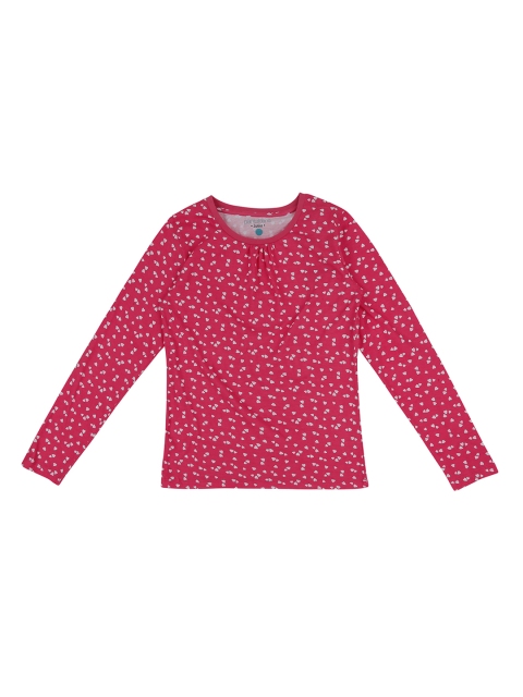 

Pantaloons Junior Girls Pink Printed Round Neck T-shirt