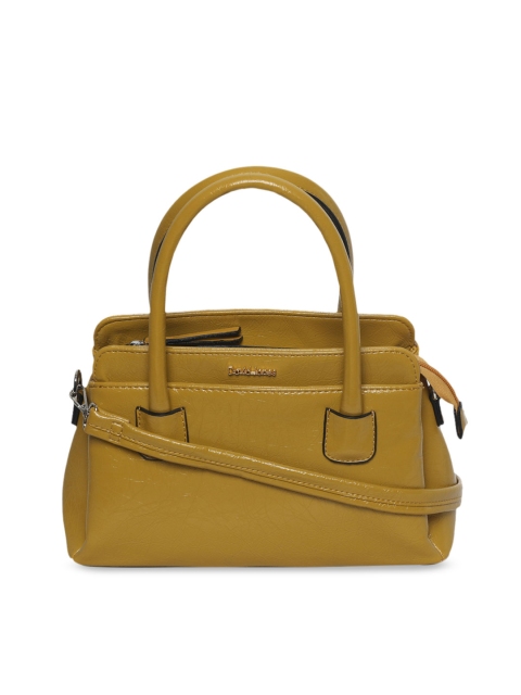 

David Jones Mustard Yellow Textured Handheld Bag