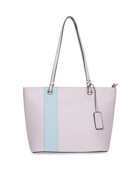 

David Jones Lavender & Blue Colourblocked Handheld Bag