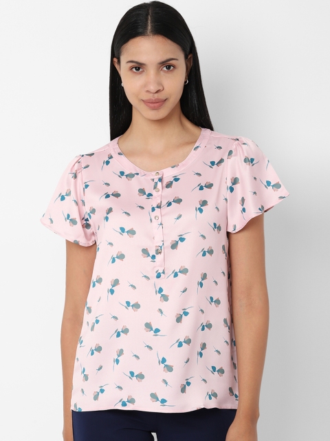 

Allen Solly Woman Women Pink Printed Top