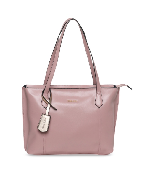 

David Jones Pink Solid Shoulder Bag