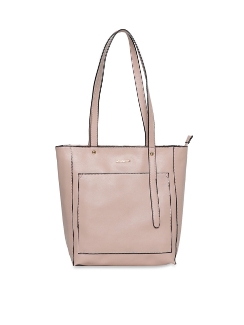 

David Jones Pink Solid Shoulder Bag