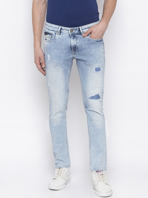 

SPYKAR Men Blue Skinny Fit Low-Rise Low Distress Jeans