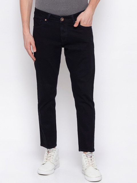 

SPYKAR Men Navy Blue Tapered Fit Mid-Rise Clean Look Jeans
