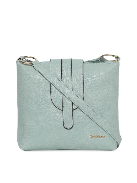 

David Jones Green Solid Sling Bag