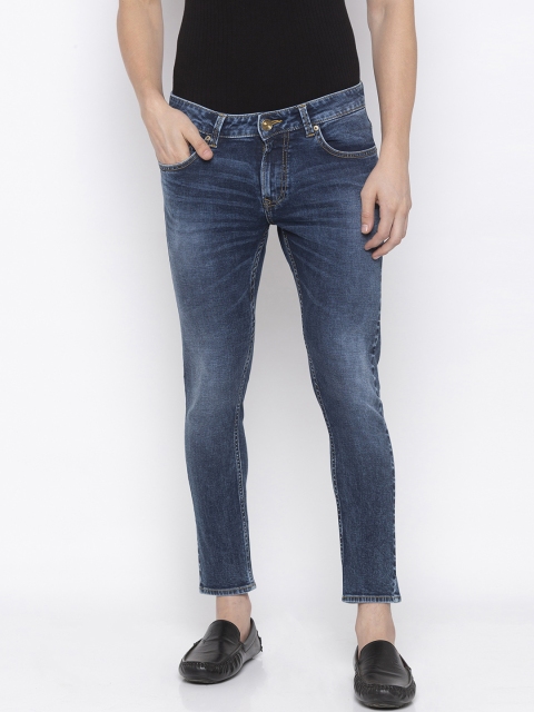 

SPYKAR Men Blue Tapered Fit Mid-Rise Clean Look Jeans