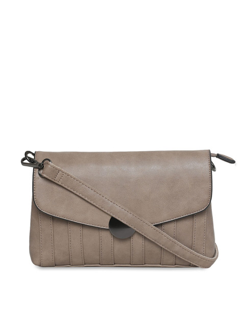 

David Jones Beige Solid Sling Bag