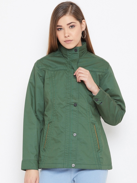 

Spirit Women Green Solid Tailored Jacket
