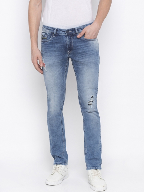 

SPYKAR Men Blue Skinny Fit Low-Rise Clean Look Jeans