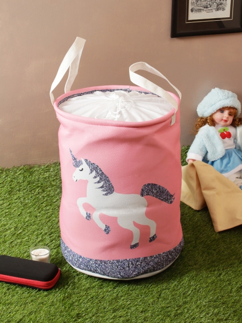 

Cortina Pink & White Printed Laundry Bag