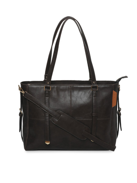 

David Jones Coffee Brown Solid Shoulder Bag