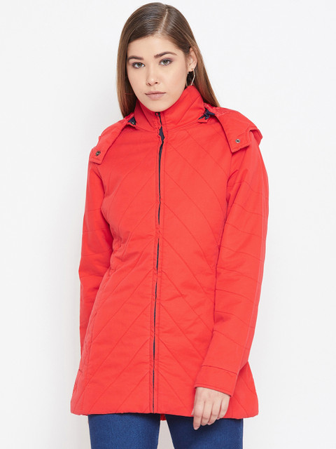 

Spirit Women Red Solid Padded Jacket