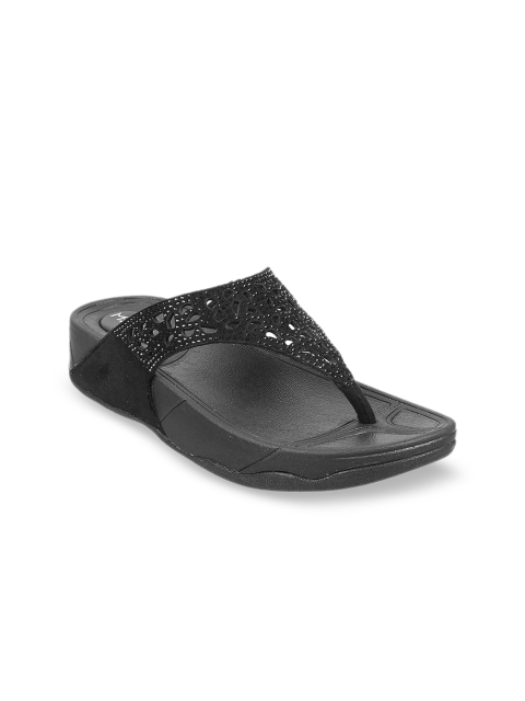 

Metro Women Black Embellished Heels