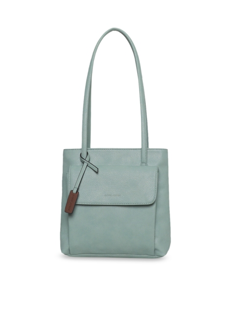 

David Jones Green Solid Shoulder Bag