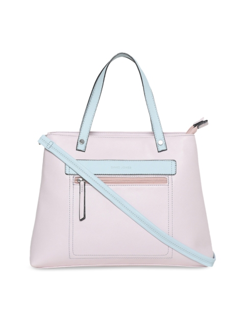 

David Jones Lavender & Blue Colourblocked Handheld Bag