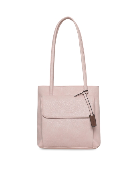 

David Jones Pink Solid Shoulder Bag