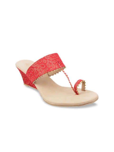 

Metro Women Red Woven Design Heels
