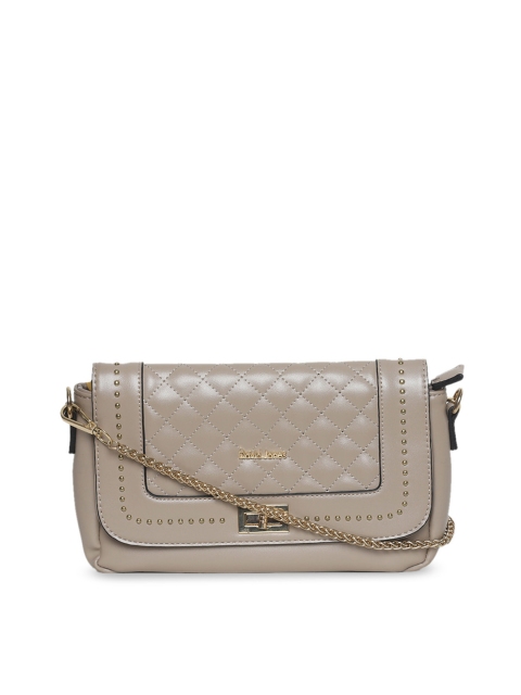 

David Jones Beige Solid Sling Bag
