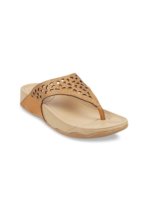 

Metro Women Gold-Toned Embellished Heels