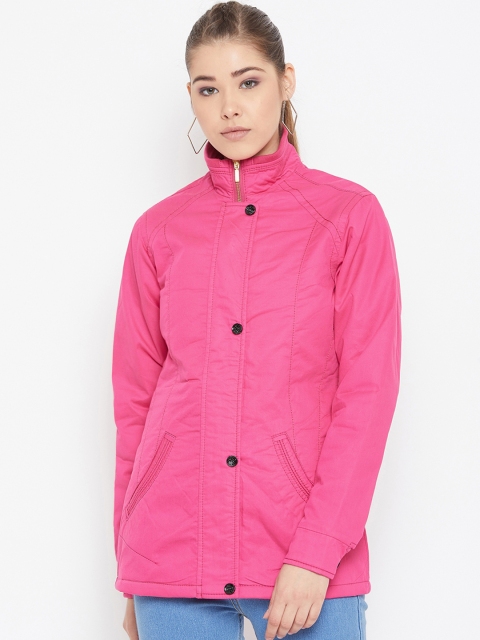 

Spirit Women Pink Solid Puffer Jacket
