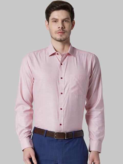 

Park Avenue Men Pink Regular Fit Printed Formal Shirt