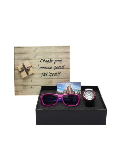 

Fantasy World Kids Watch & Sunglass Gift Set, Pink