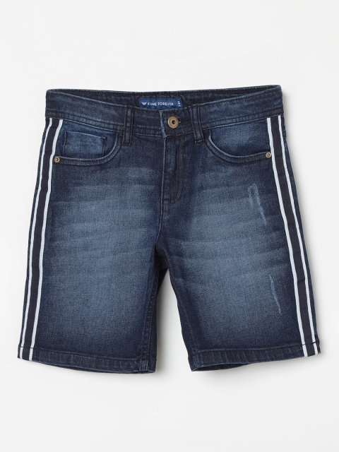 

Fame Forever by Lifestyle Boys Blue Washed Slim Fit Denim Shorts