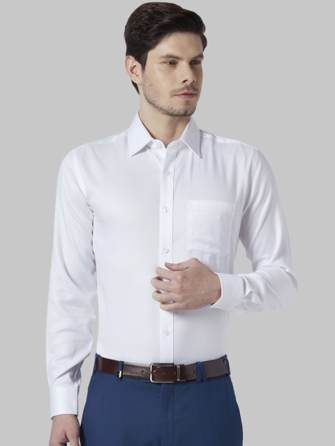 

Park Avenue Men White Regular Fit Solid Formal Shirt