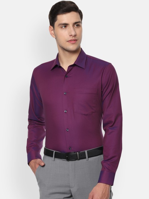 

Van Heusen Men Purple Slim Fit Solid Formal Shirt