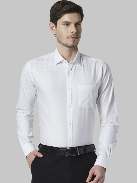

Park Avenue Men White Slim Fit Solid Formal Shirt