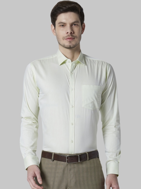 

Park Avenue Men Green Slim Fit Solid Formal Shirt