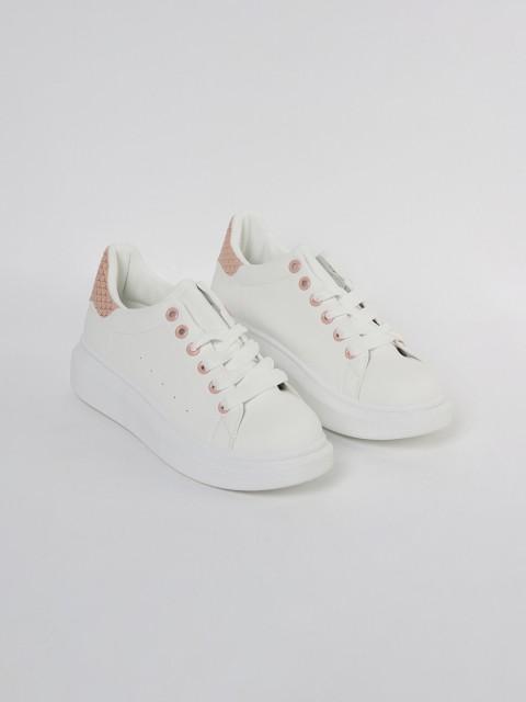 

Ginger by Lifestyle Women White Sneakers